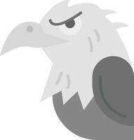 Eagle Grey scale Icon vector