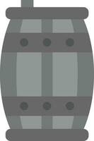 barril gris escala icono vector