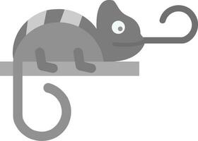 Chameleon Grey scale Icon vector
