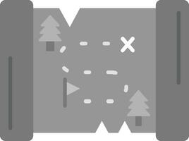 Map Grey scale Icon vector