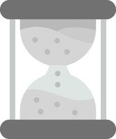 Sand clock Grey scale Icon vector