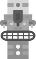 Totem Grey scale Icon vector