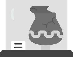 Vase Grey scale Icon vector