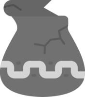 tarro gris escala icono vector