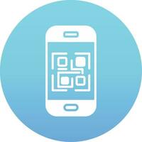 icono de vector de código qr