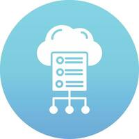 Cloud Server Vector Icon