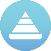 Pyramid Chart Vector Icon