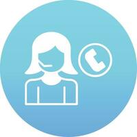 Call Center Agent Vector Icon