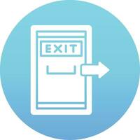 Exit Door Vector Icon