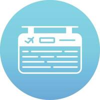 Flight Information Vector Icon