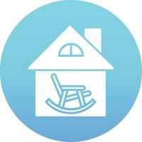 Retirement Home Vector Icon