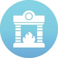 Fireplace Vector Icon