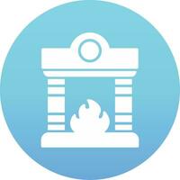 Fireplace Vector Icon