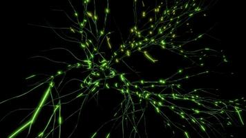 Neurons and neural connections, concept of science and medicine. Motion. Visualization og neuronal activity in the brain, neurogenesis, neurotransmitters, electricity in the brain, synapses. photo