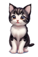 AI generated Cute cat on transparent background. Cute cat on transparent background. Cute cat on transparent background.Generative AI. png