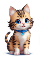 AI generated Cute cat on transparent background. Cute cat on transparent background. Cute cat on transparent background.Generative AI. png