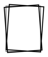 black and white frame png Square photo frame