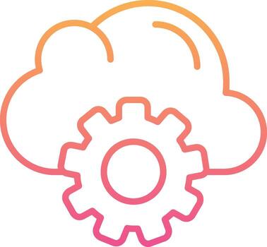 Cloud Computing Vector Icon