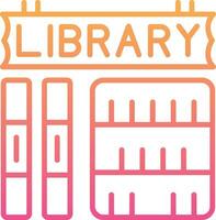 icono de vector de biblioteca