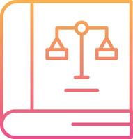 Law Book Vector Icon