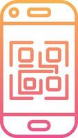 icono de vector de código qr