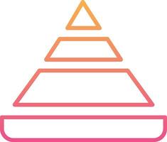 Pyramid Chart Vector Icon