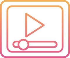 icono de vector de reproductor de video