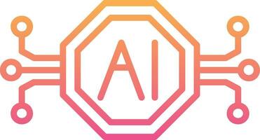 Artificial Intelligence Vector Icon