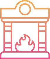 Fireplace Vector Icon