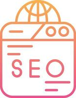 icono de vector de seo