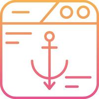 Anchor Text Vector Icon