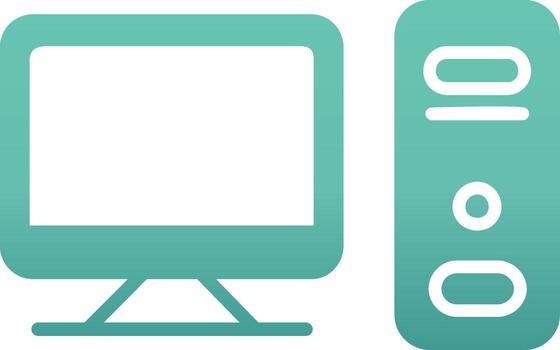 icono de vector de computadora