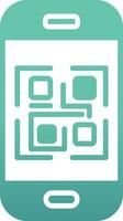 icono de vector de código qr