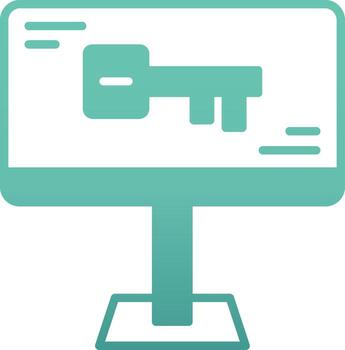 icono de vector de computadora
