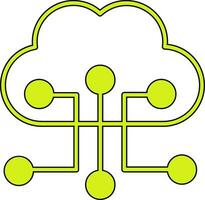 Cloud Configuration Vector Icon