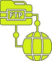 icono de vector ftp