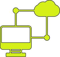 icono de vector de transferencia de datos