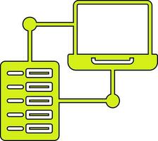 datos transfe vector icono