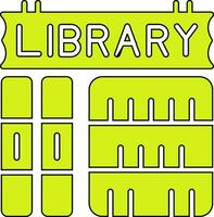 icono de vector de biblioteca