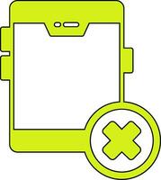 No Cellphone Vector Icon