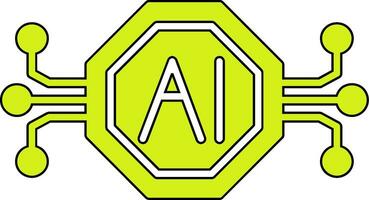 Artificial Intelligence Vector Icon