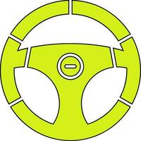 Steering Wheel Vector Icon