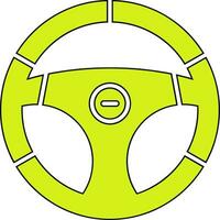 Steering Wheel Vector Icon