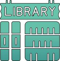 icono de vector de biblioteca