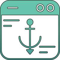 Anchor Text Vector Icon