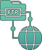 icono de vector ftp