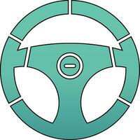 Steering Wheel Vector Icon