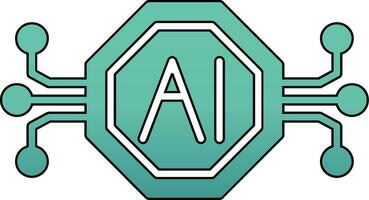 Artificial Intelligence Vector Icon