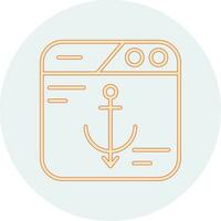 Anchor Text Vector Icon