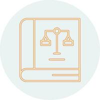 Law Book Vector Icon